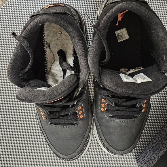 Nike Air Jordan Retro 3 Shoes Fear Pack Grey Orange OG CT8532-080 Mens Size6,5Y - Picture 8 of 10